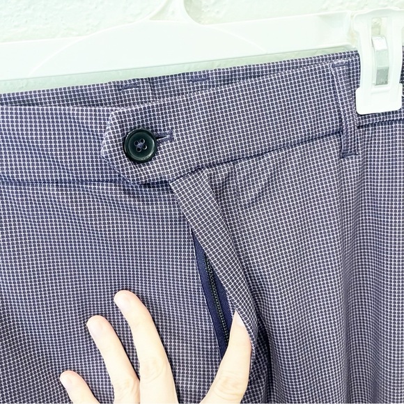 Greyson Pants Men's 35x32 Purple Geometric Slacks Night Out Office Workwear Golf - Picture 6 of 9